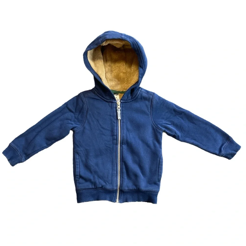 Toddler Carter’s Zip-Up Hoodie With Teddy Bear Fur Lining - Size 4T - Picture 1 of 3